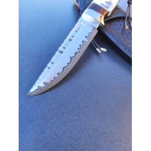 ГАЛАКТИЧНИЙ авторський ніж ручної роботи MV Knify, К110 в обкладках 95х18, 61 HRC. Photo 3